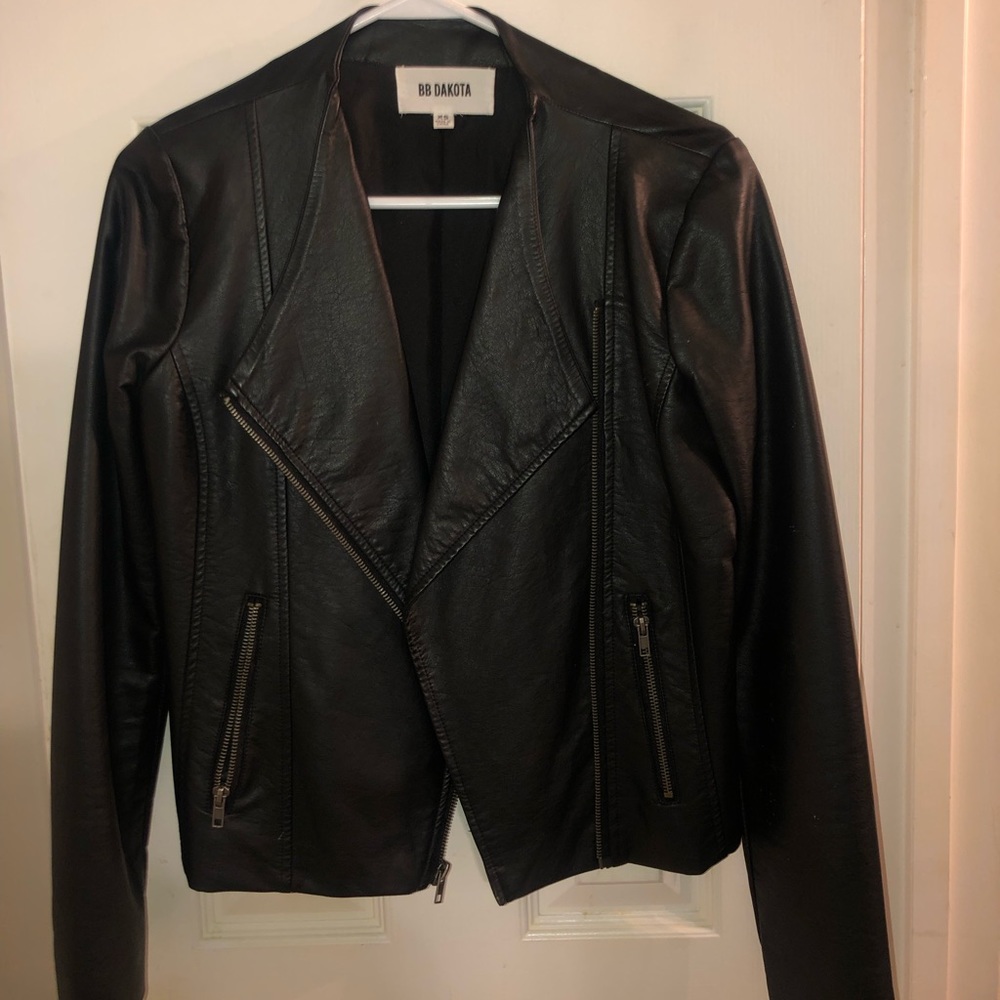 Faux leather jacket